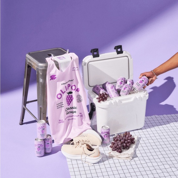 Tops - OLIPOP x HOKA singlet grape soda flavor